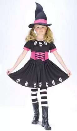 Totenkopf Hexe Kinderkostüm Gr.L