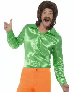 Grünes 60s Disco Hemd