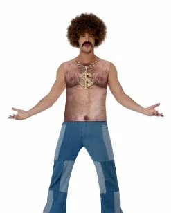 70er Haariger Oberkörper Achselshirt