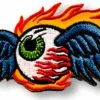 Aufnäher Flaming Eyeball Gross