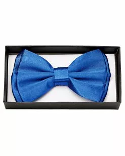 Satin Fliege Deluxe Blau