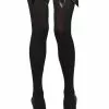 Blickdichte Halterlose Strümpfe Schwarz