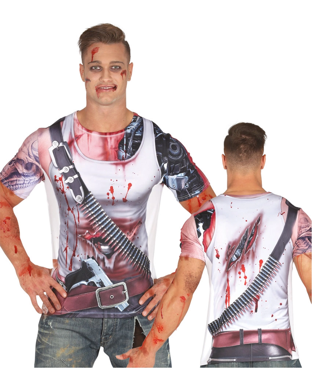 Cyborg T-Shirt Für Herren