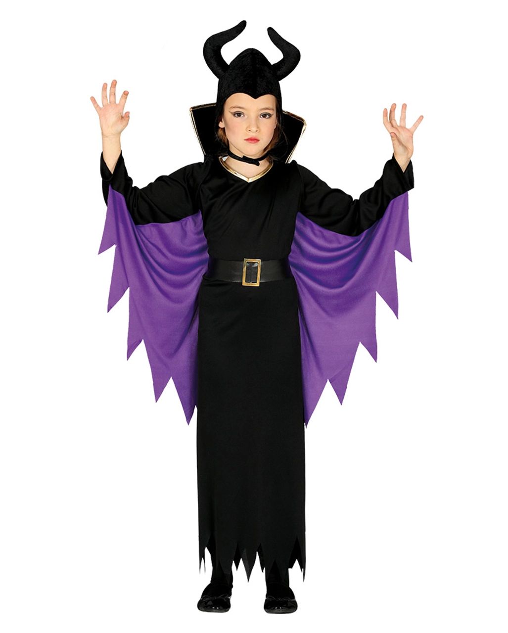 Dunkle Märchenfee Kinderkostüm