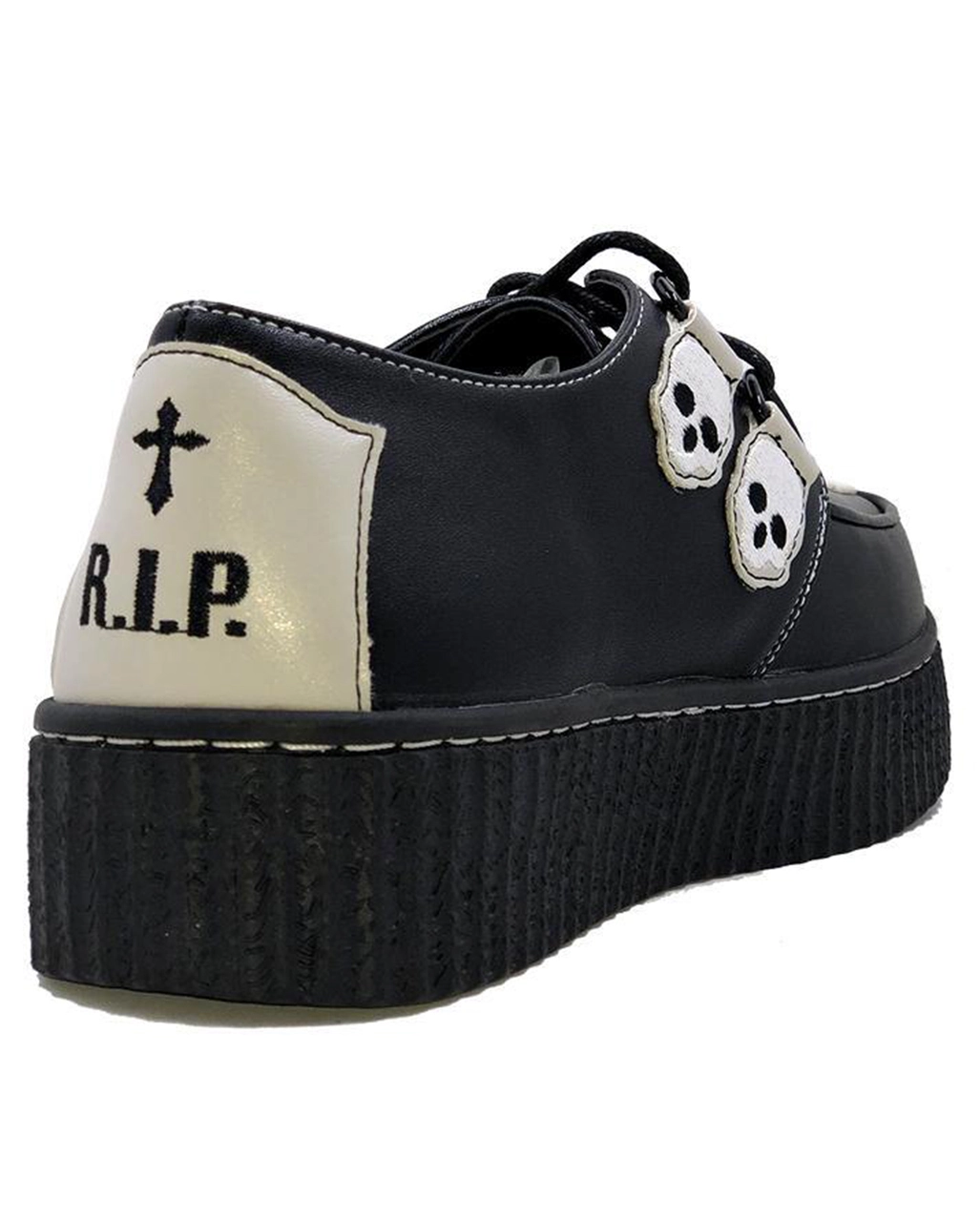 Schwarze Coffin Creepers Schuhe – Bild 6