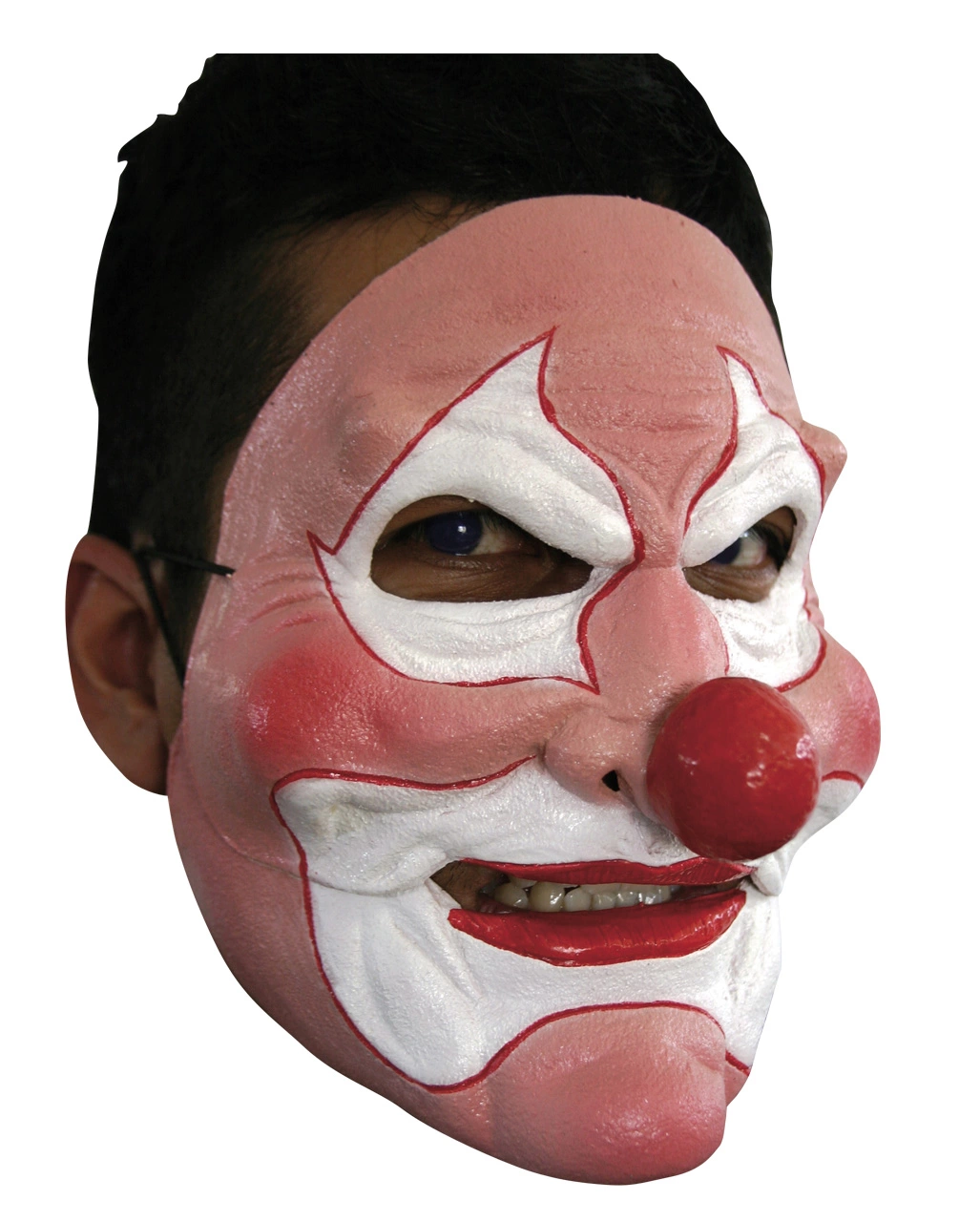 Verrückter Clown Halbmaske