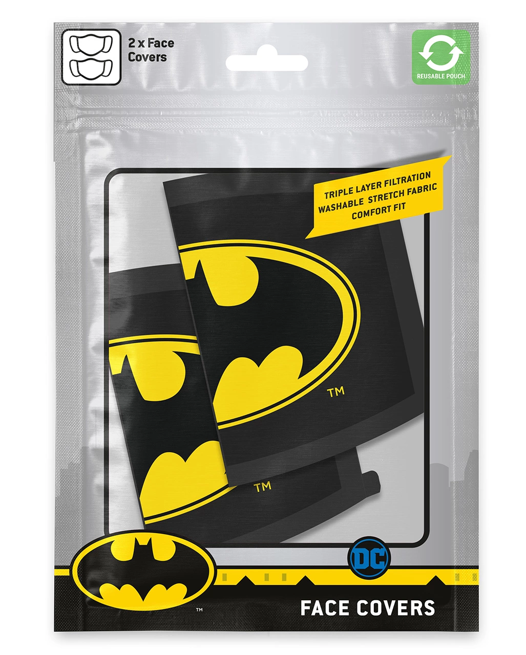 Batman DC Comic Community Masken 2 St. – Bild 2
