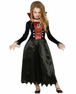 Elegantes Vampiress Kinder Kostüm