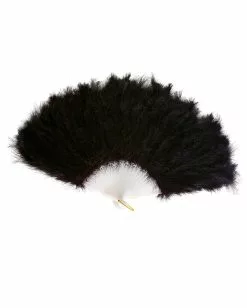Federfächer Schwarz