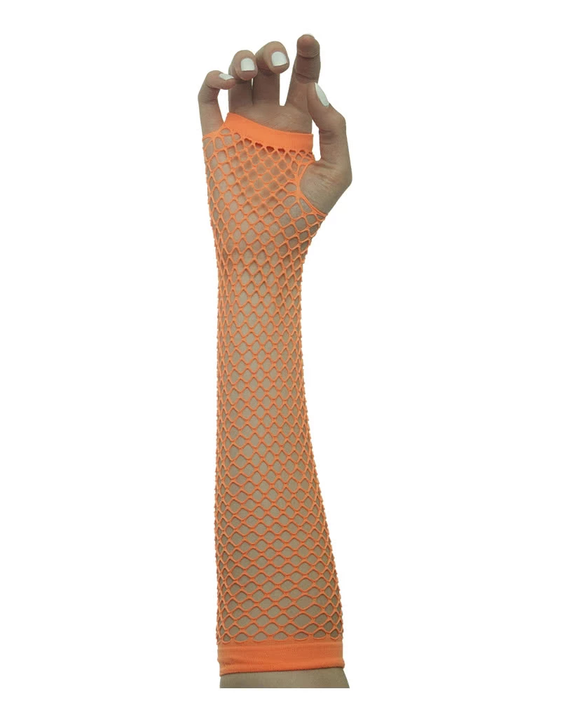 Neonorange Netzhandschuhe – Bild 2