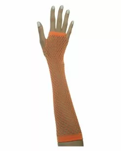Neonorange Netzhandschuhe