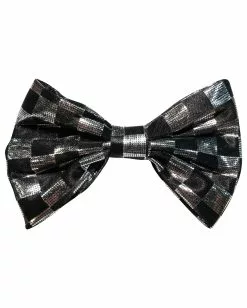 Fliege Deluxe Schwarz/silber