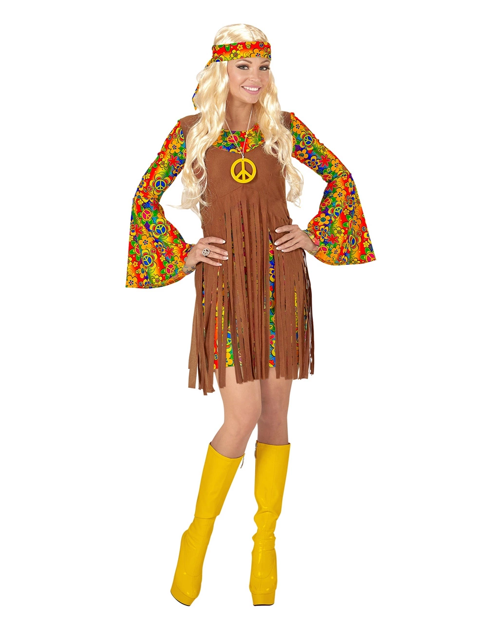 Flower Power Hippie Girl Kostümkleid – Bild 2