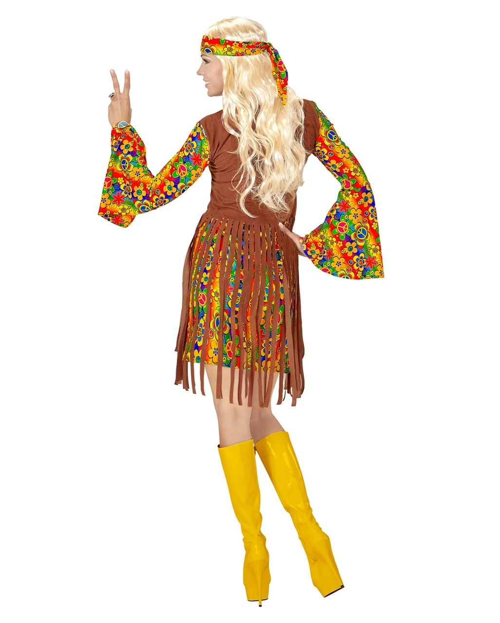Flower Power Hippie Girl Kostümkleid – Bild 3
