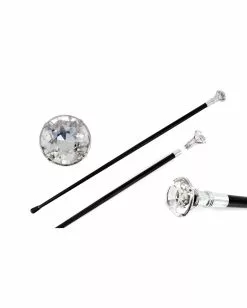 Gehstock Mit Diamantknauf Aus Glas