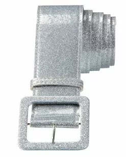 Glitzergürtel Mit Silber Glitter