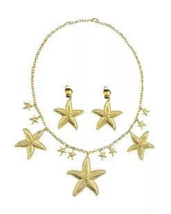 Goldenes Meerjungfrauen Kostüm Schmuck Set