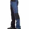 Blau-schwarze Punk Hose Mit Streifen