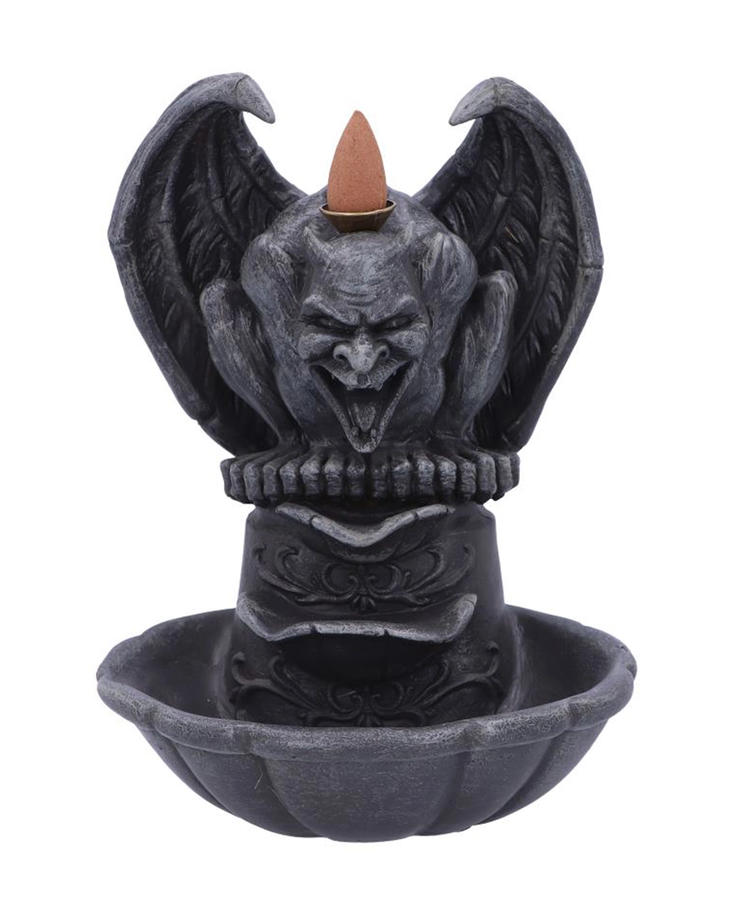 Grotesque Gargoyle Backflow Räucherkerzenhalter 17,8cm