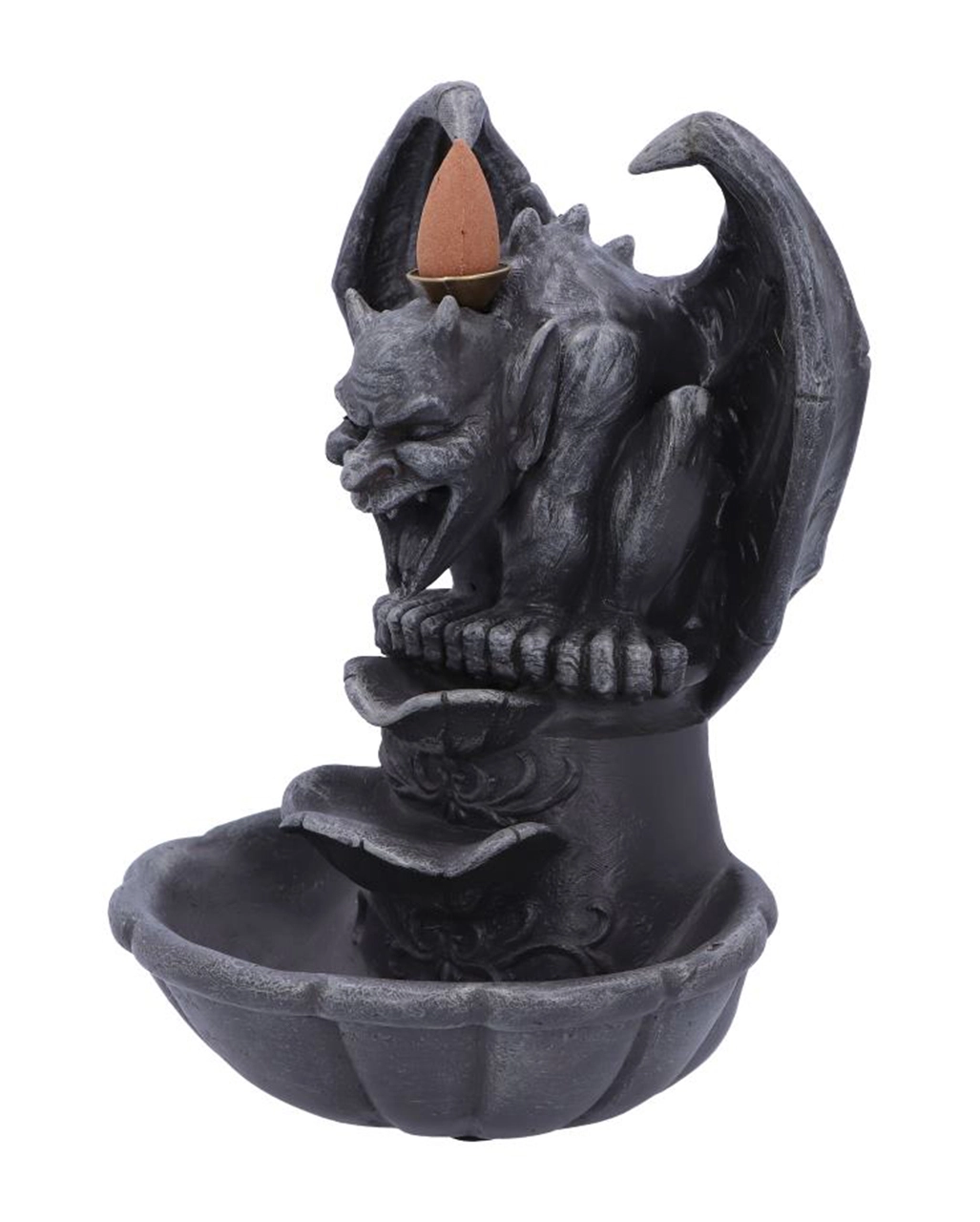 Grotesque Gargoyle Backflow Räucherkerzenhalter 17,8cm – Bild 2