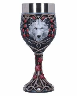 Weißer Herbstwolf Kelch 19,5cm