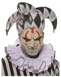 Harlekin Halbmaske Weiß