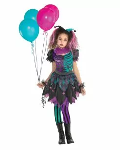 Crazy Harlequin Mädchenkostüm