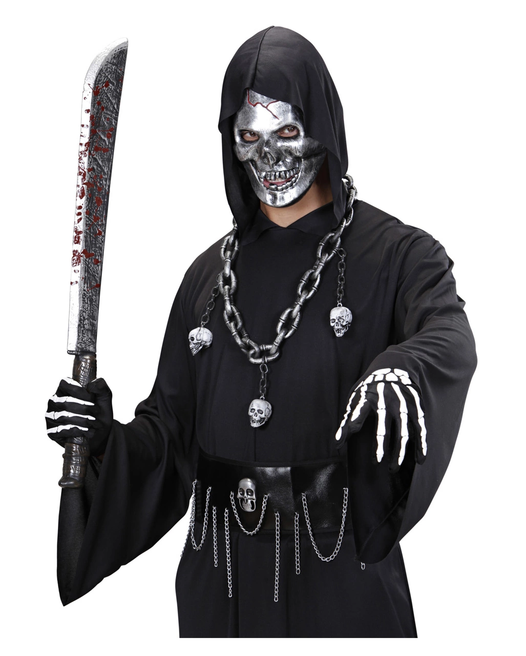 Mittelalter Halskette Mit Totenschädel – Bild 2