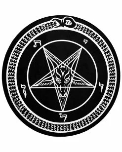 Runder Black Mass Teppich KILLSTAR