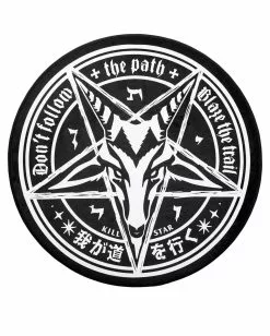 Runder Baphomet Trailblazer Teppich KILLSTAR