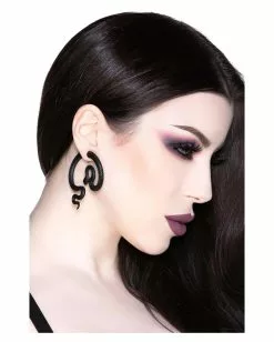 Schwarze Schlangen Ohrringe KILLSTAR