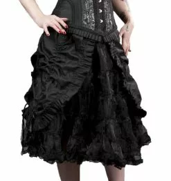 Knielanger Rock Gerafft