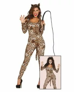 Catsuit Mit Leo-Print