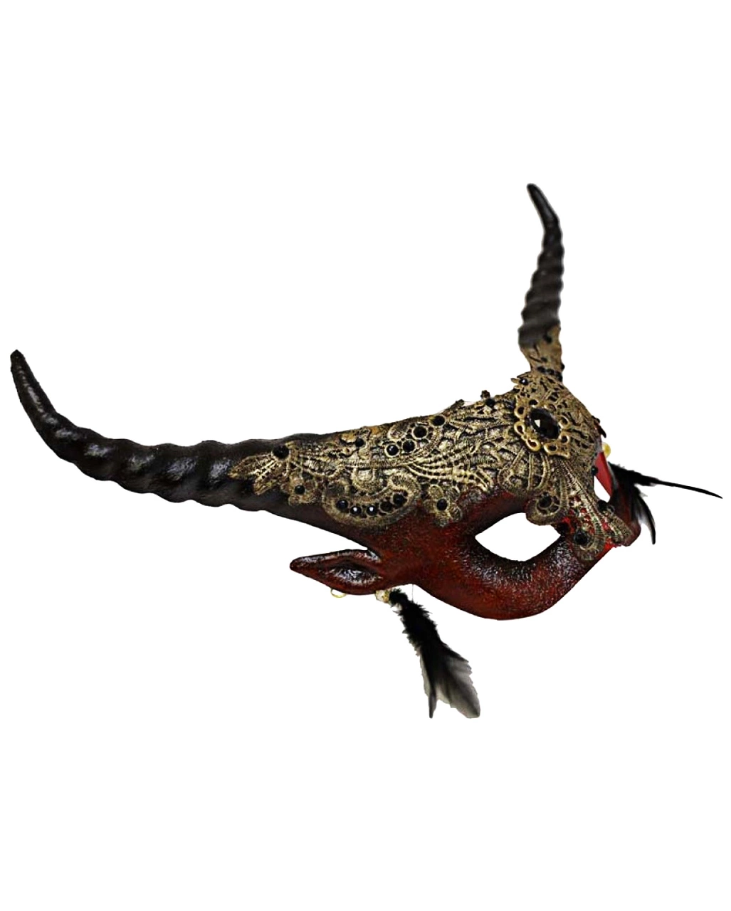Herrscher Der Finsternis Teufels Halbmaske – Bild 2