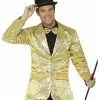 Goldene Männer Pailletten-Jacke