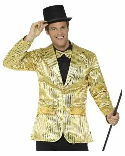 Goldene Männer Pailletten-Jacke