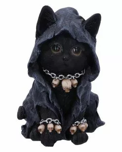 Reaper Katze Mit Totenschädel Ketten 16cm