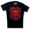 Red Skull And Bones T Shirt Gr. M