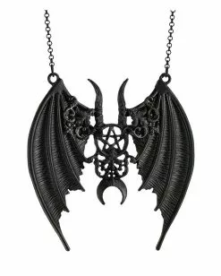 Schwarze Maleficent Gothic Halskette