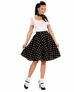 50ies Rock & Halstuch Schwarz