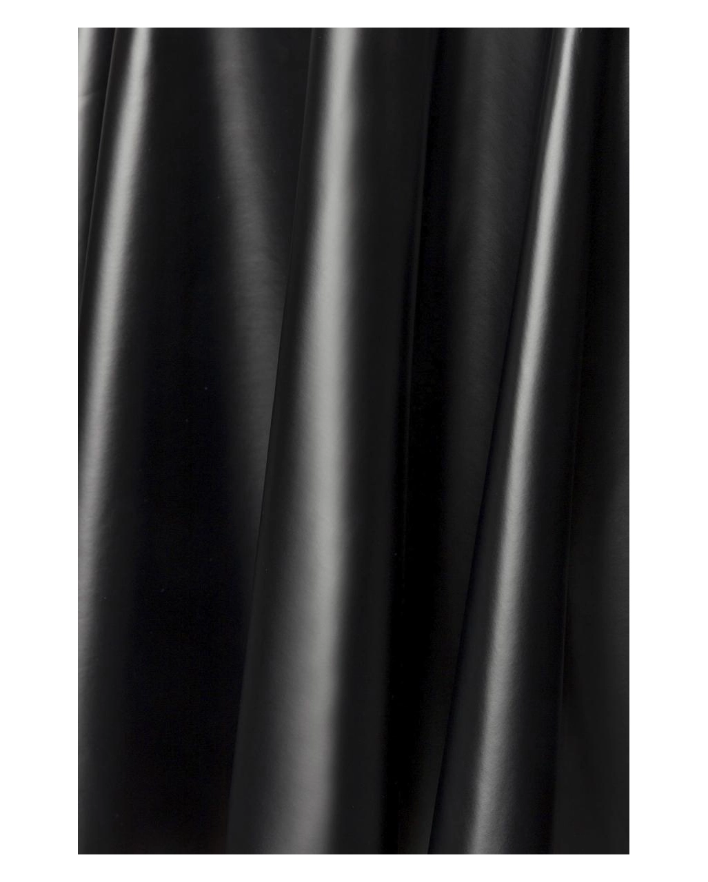 Schwarzes Wetlook Minikleid Mit Harness – Bild 4