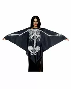 Halloween Skelett Poncho