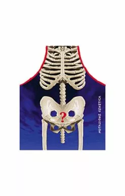 Totenskelett Schürze