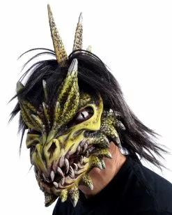 Spike Dragon-Maske Mit Beweglichem Kiefer