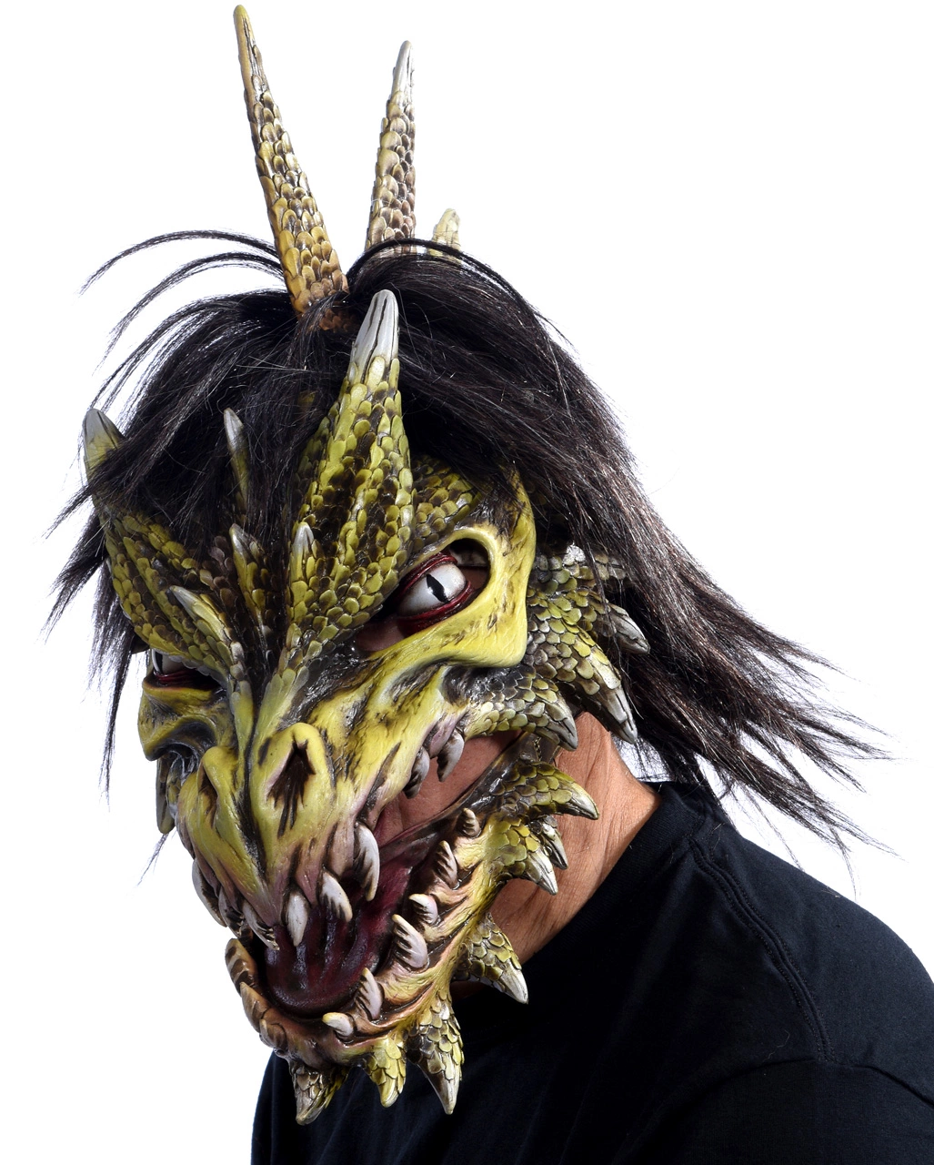 Spike Dragon-Maske Mit Beweglichem Kiefer – Bild 2