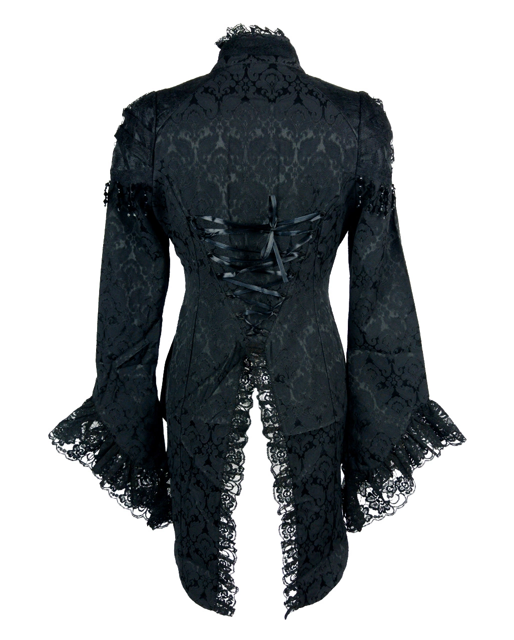 Damen Brokatfrack Mit Spitze – Bild 2