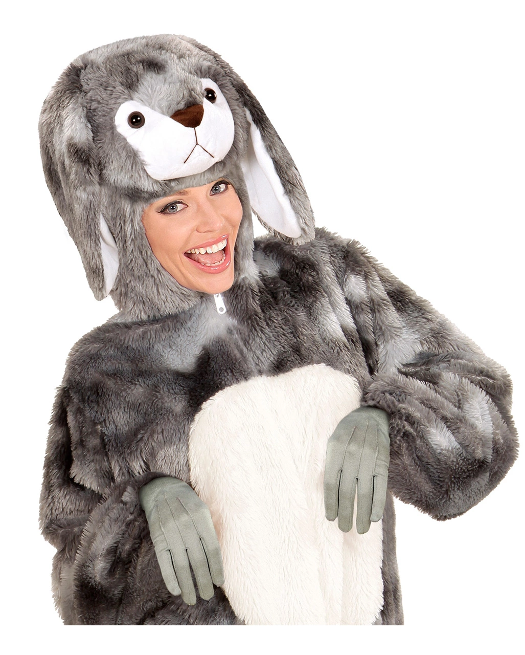 Stoffhandschuh Grau – Bild 4