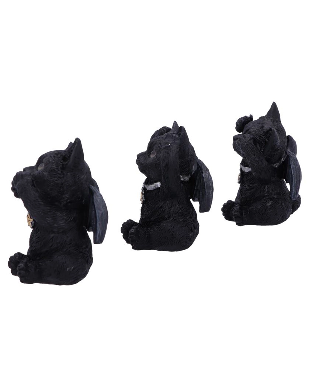 Drei Weise Vampir Kätzchen Figuren 3er Set – Bild 2