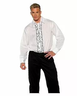 Kostüm Hemd Tuxedo Weiß