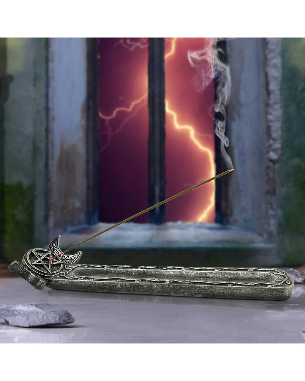 Dämmerung Dreifach-Mond Räucherstäbchenhalter 27,3cm – Bild 7